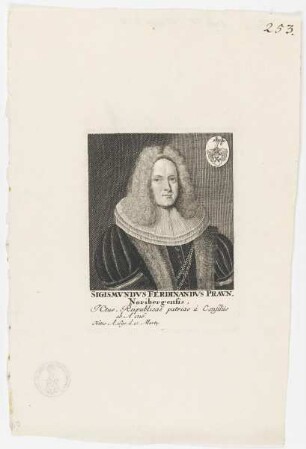 Bildnis des Sigismvndvs Ferdinandvs Pravn