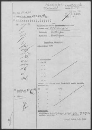 Oferdingen-Altenburg: Visitationsbericht mit Pfarrbericht 1965
