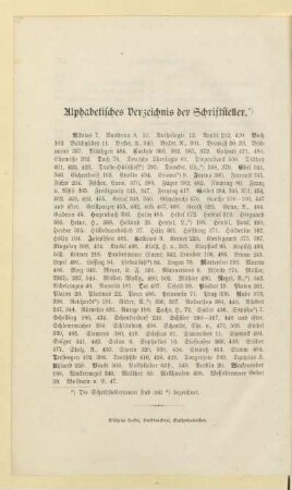 Alphabetisches Verzeichnis der Schriftsteller