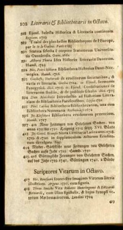 Scriptores Vitarum in Octavo