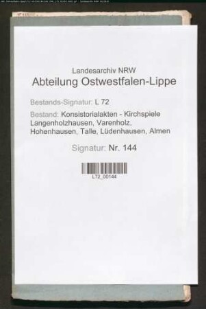 Auszahlung der Armengelder