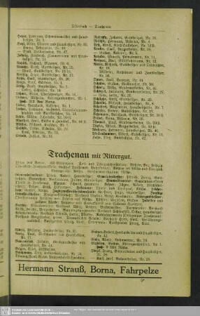 Trachenau mit Rittergut