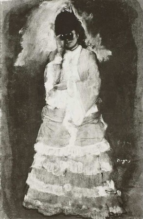 Dame mit Fernglas