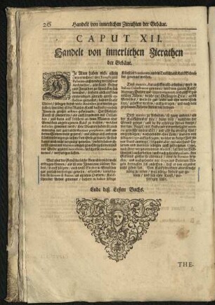 Caput XII. Handelt von innerlichen Zierathen