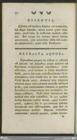 Extracta Aquosa