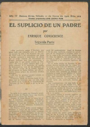 1922020400: El suplicio de un padre : segunda parte
