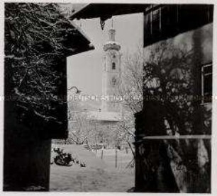 Oberaudorf, Wintermotiv, Pfarrkirche zu Unserer Lieben Frau