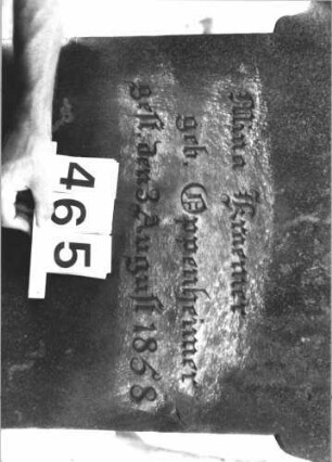 Grabstein 465 (Detailaufnahme)