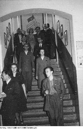 Schulbegehung, öffentlicher Unterricht, Mai 1950