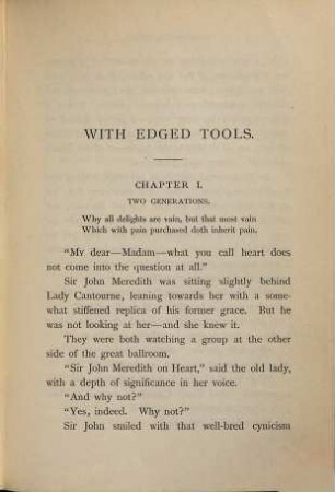 With edged tools, 1