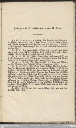 Zusätze und Verbesserungen zum II. Buch