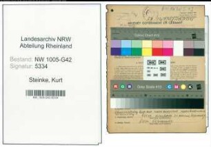 Entnazifizierung Kurt Steinke , geb. 14.04.1899 (Fotograf)