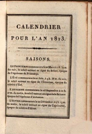 Almanach des dames : pour l'an ..., 1813