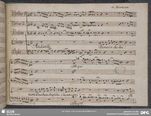 Antigono. Excerpts - Mus.3480-J-10,13 : S, orch, b
