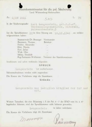 Langenstein, Karl