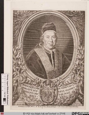 Bildnis Papst Innozenz XIII. (Michelangelo dei Conti) (reg. 8. 5. 1721 - 7. 3. 1724)
