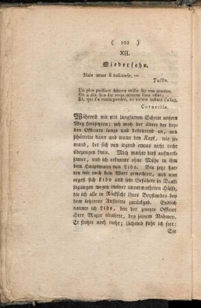 XII. Wiedersehn