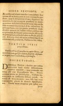 Tertium Iuris propositum.