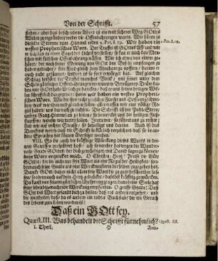 Daß ein Gott sey. - Von der Macht Gottes.