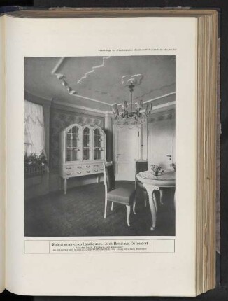 Wohnzimmer eines Landhauses. Arch. Breuhaus, Düsseldorf