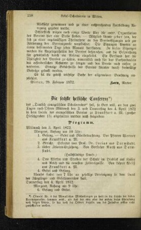 ¬Die¬ sechste hessische Conferenz