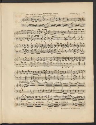 No. 12. Choeur et Finale: Götter unser Entzücken / Dieux dans notre hommage