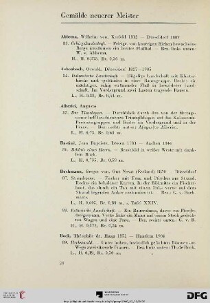 Gemälde neuerer Meister (Nr. 83-196)