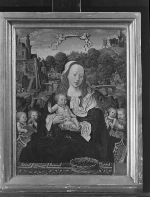 Triptychon des Augustinus von Teylingen — Maria mit dem Kind und musizierenden Engeln
