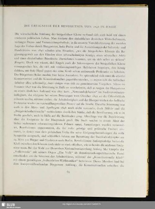 Die Ereignisse Der Revolution Von 1848 In Halle