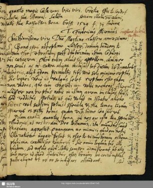 23) Hessus, Eobanus, Norib. 16. Nov. 1530. Luthero.