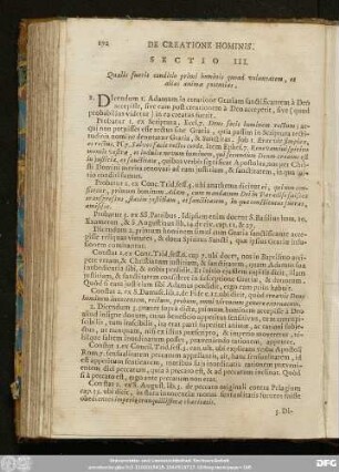 Sectio III. Qualis fuerit conditio primi hominis quoad voluntatem, et alias animae potentias.