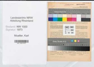Entnazifizierung Karl Mueller, geb. 12.01.1912 (Kaufm.Angest.)