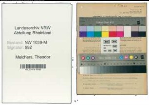 Entnazifizierung Theodor Melchers , geb. 14.08.1899 (Kaufmann)