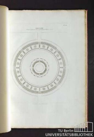 Pl. 3. Cénotaphe. 2eme. grand prix proposé par l'academie en 1785 et remporté par Mr Fontaine.