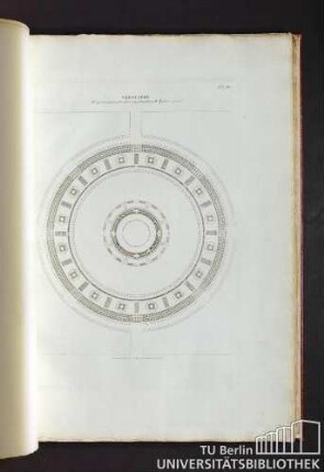 Pl. 3. Cénotaphe. 2eme. grand prix proposé par l'academie en 1785 et remporté par Mr Fontaine.