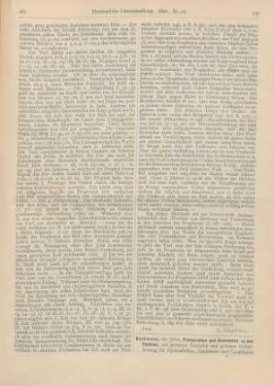 570-571 [Rezension] Bachmann, Johs., Praeparation und Kommentar zu den Psalmen, mit genauen Analysen und getreuer Uebersetzung für Gymnasiasten, Studirende und Candidaten hrsg