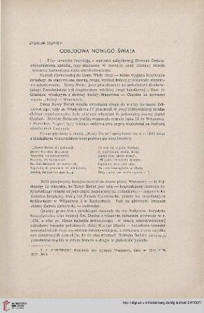 9: Odbudowa Nowego Świata