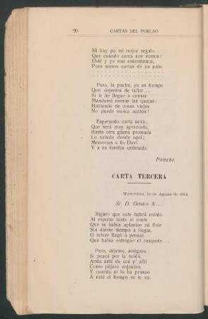 Carta tercera