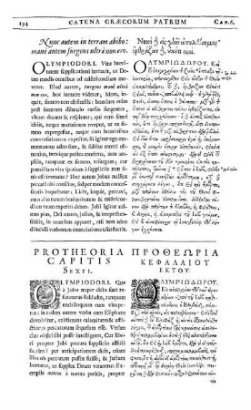 Protheoria Capitis Sexti.