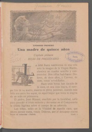 Episodio primero - Una madre de quince años