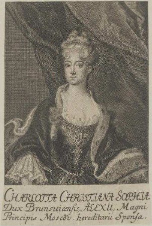 Bildnis der Charlotta Christiana Sophia, Prinzessin von Braunschweig-Wolfenbüttel