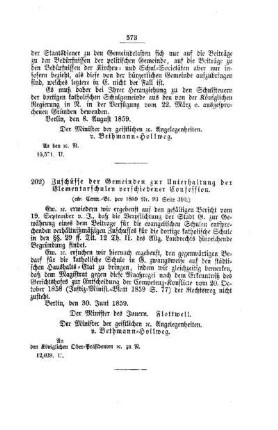 Zuschüsse der Gemeinden zur Unterhaltung der Elementarschulen verschiedener Confessionen : [IV. Elementarschulen]