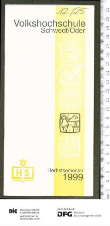 Programm 1. Semester 1999/2000
