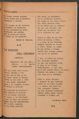 La noche del crimen : (Estilo)
