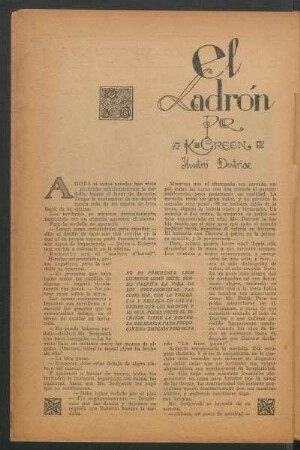 El ladrón : Ilustró Dutriac