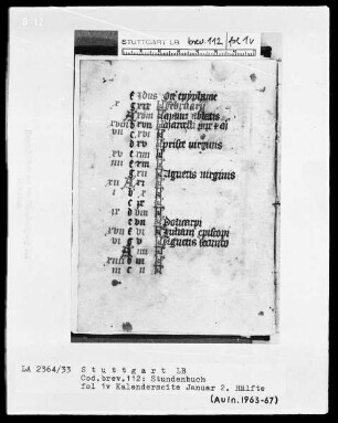 Lateinisch-französisches Stundenbuch —