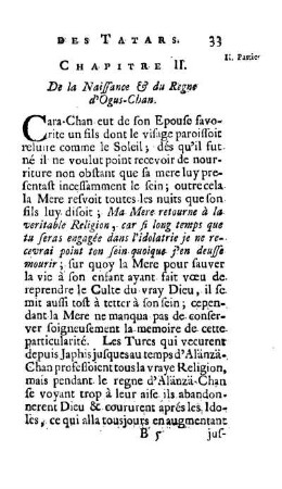 Chapitre II. De la naissance & du Regne d'Ogus-Chan