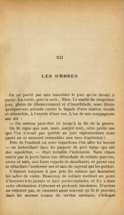 XII Les Ombres