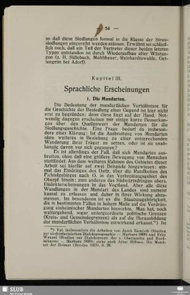 Kapitel III. Sprachliche Erscheinungen