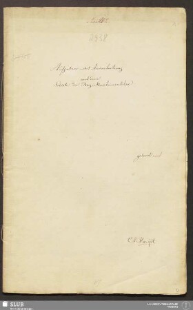 Aufgaben nebst Ausarbeitung aus dem Gebiete der Berg-Maschinenlehre - 18.7613 4.